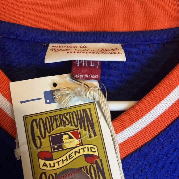 Mitchell & Ness 1986 New York Mets Doc Gooden Baseball Jersey Mens Size L 44 NWT - Picture 3 of 8